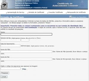 Como tirar a Certidão de Antecedentes Criminais pela internet