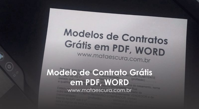 Download de Modelo de Contrato Grátis em PDF, WORD