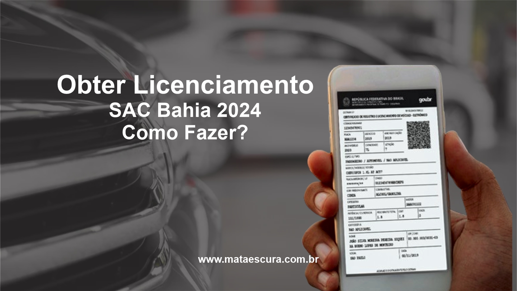 Emissão de licenciamento SAC Bahia 2024 Como Fazer?